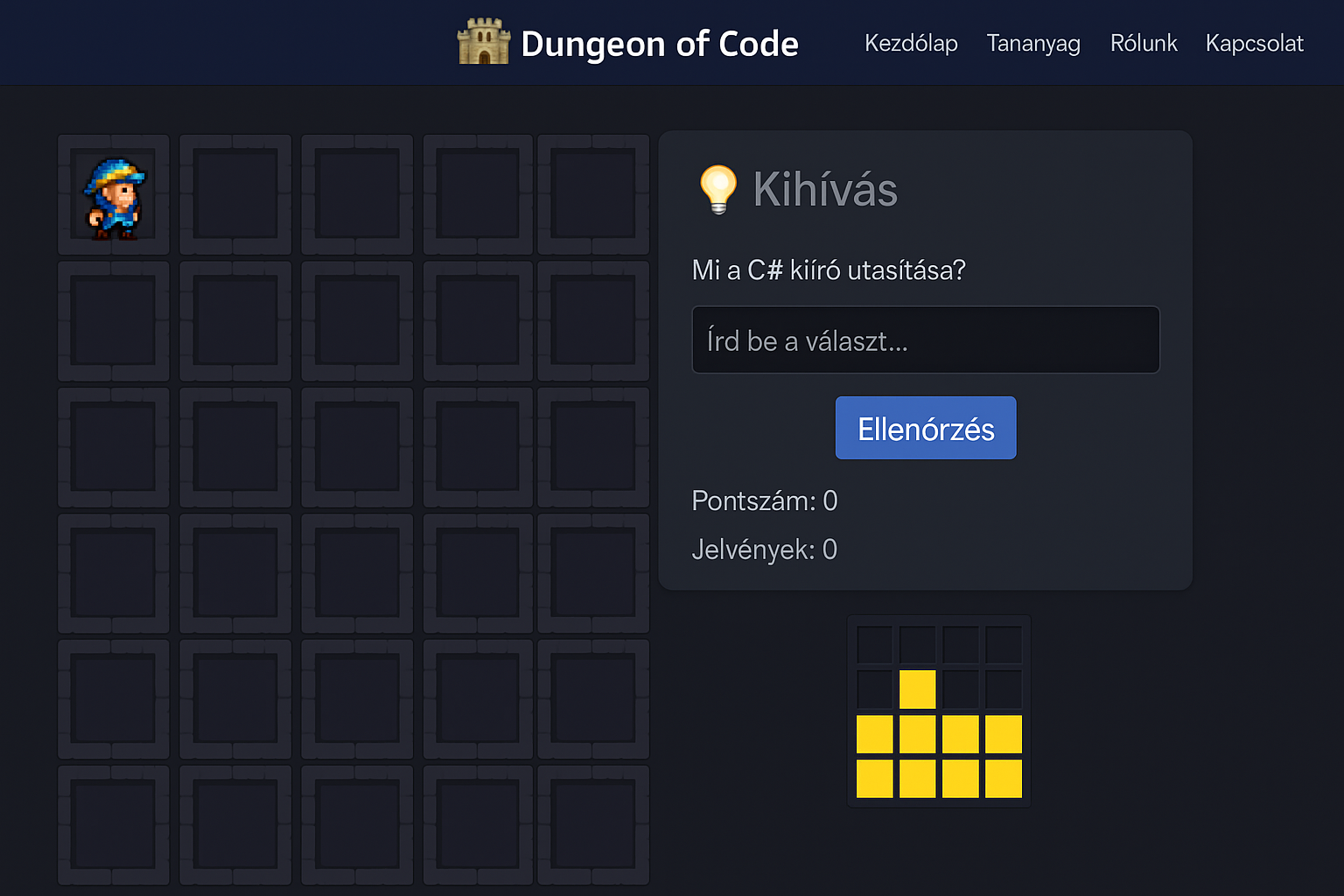 Dungeon of Code előnézet